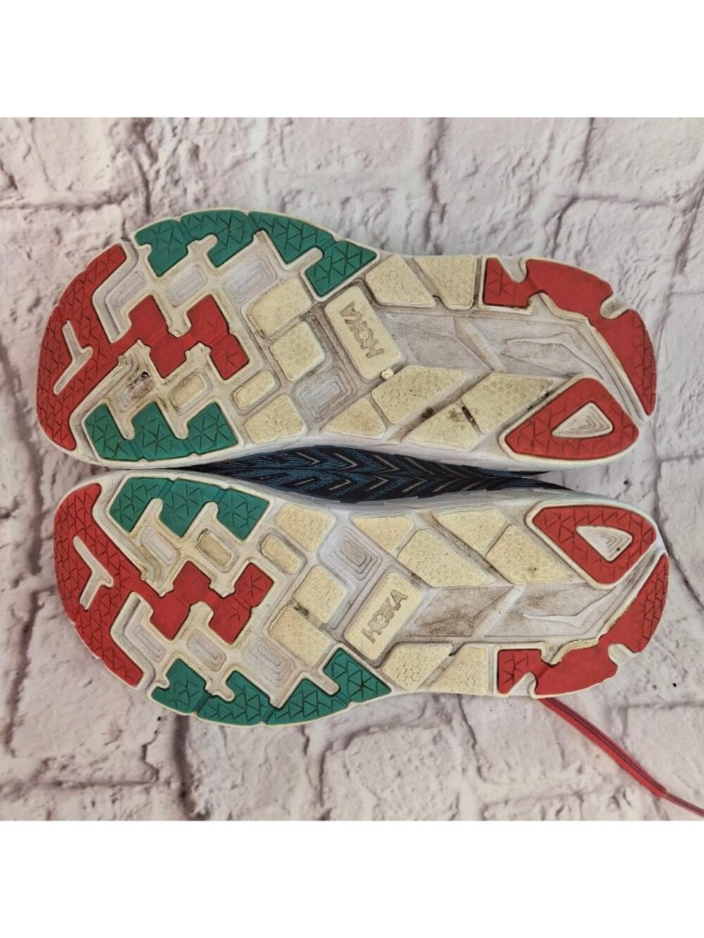 Hoka One One Clifton 4 Womens Running Shoes Size 9.5 Blue & Coral Cushioned - Picture 8 of 12